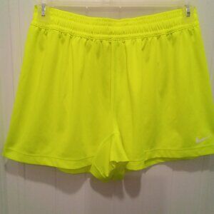 Nike neon Dri Fit Drawstring Shorts Size Medium #0547